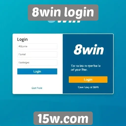 Interface do usuário do site 8win login